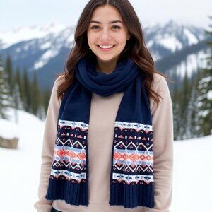 J. Crew Factory Fair Isle Scarf NWT